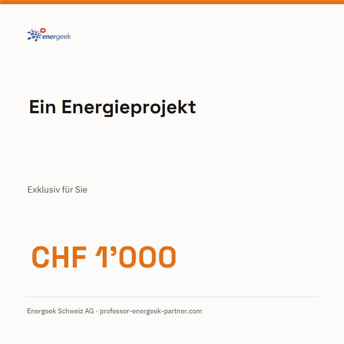 Projektguthaben — ein Projekt, exklusiv